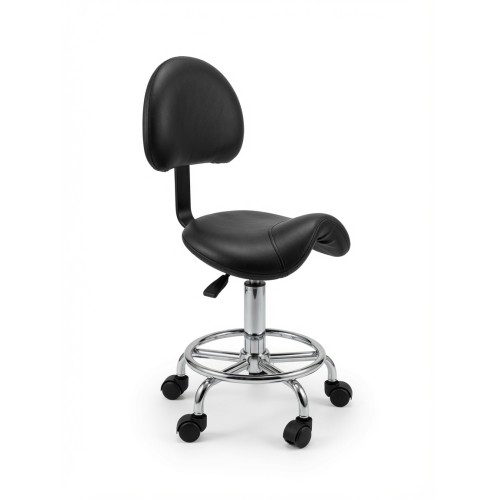 Стул седло мастера маникюра для салона, парикмахерской, Reshable DK-98022, черное