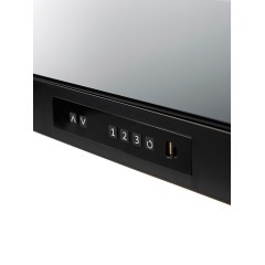 Компьютерный игровой стол закаленное стекло JIQIAO Н1106 черный