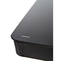 Компьютерный игровой стол закаленное стекло JIQIAO Н1106 черный